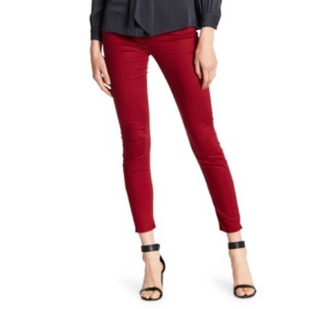 7 for all mankind red skinny pant
